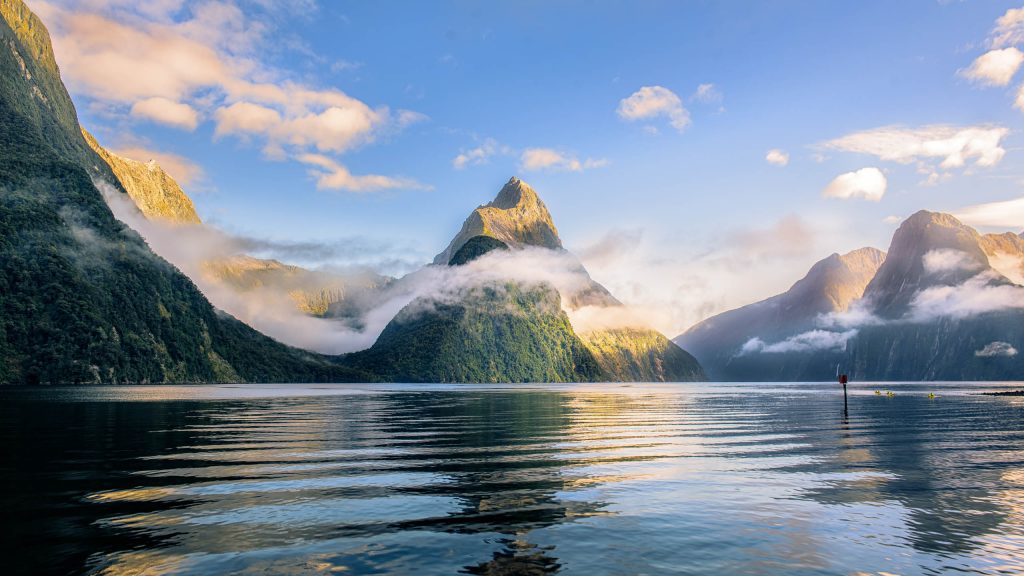 The incomparable Milford Sound, a fjord in New Zealand
