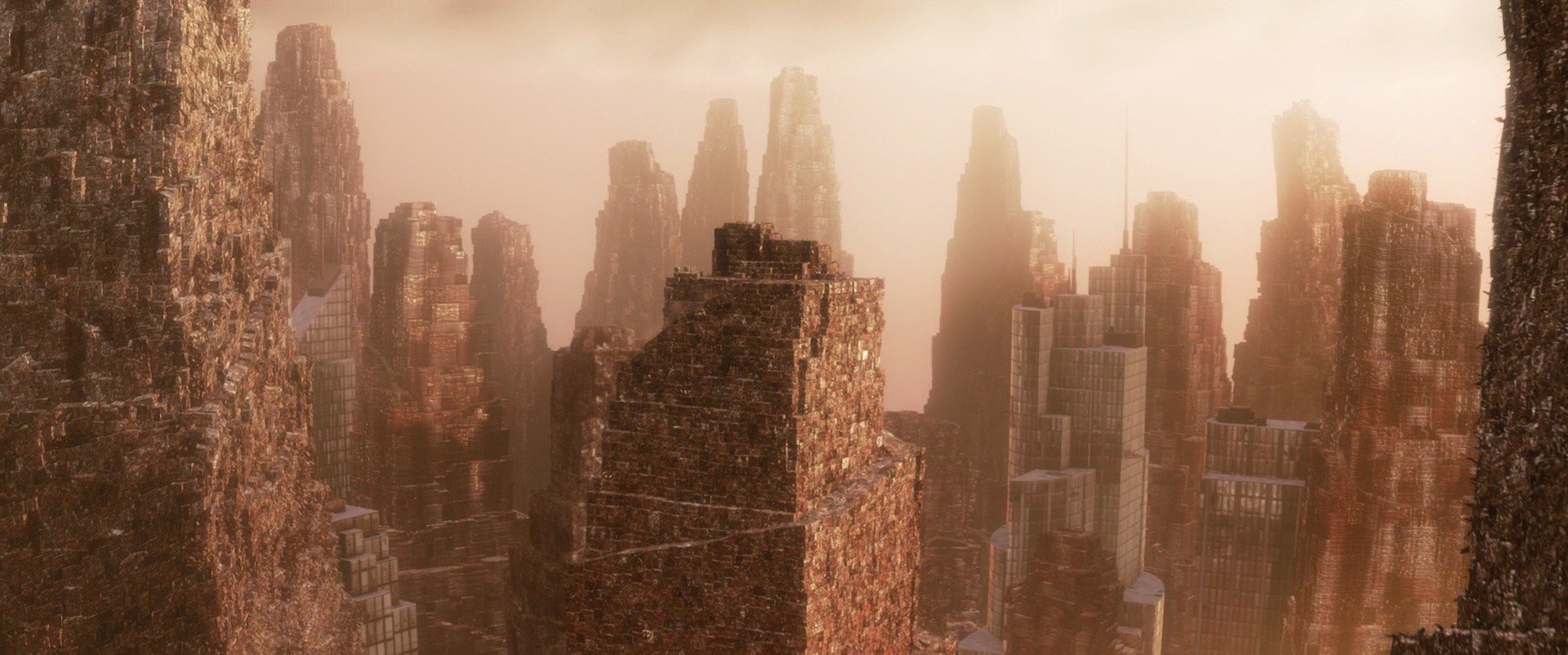 The trash skyscrapers in Wall-E are not far from reality.